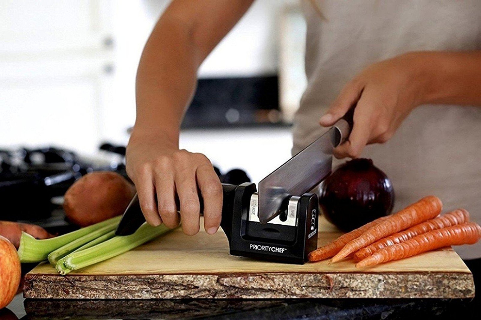 PriorityChef Electric Knife Sharpener for Kitchen Knives